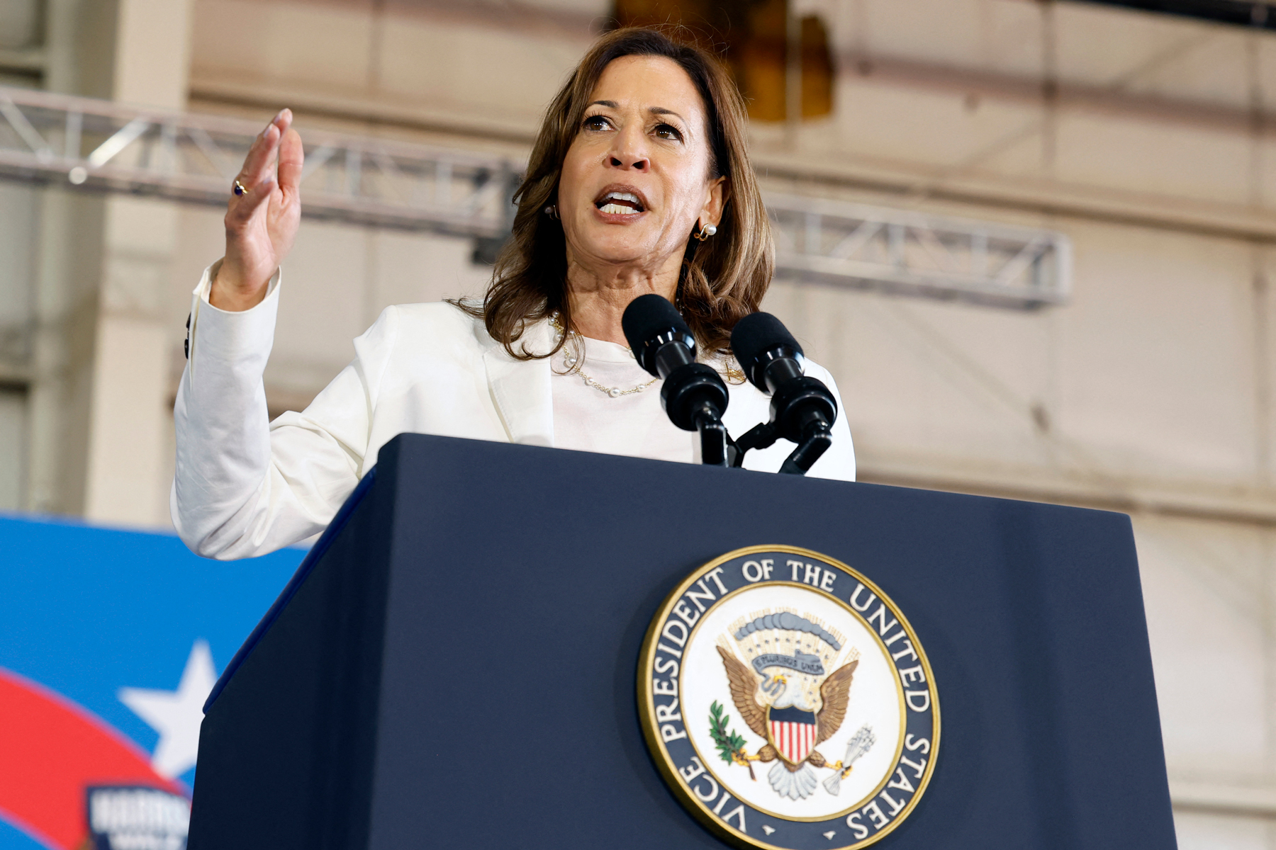 Kamala Speaking Blank Meme Template