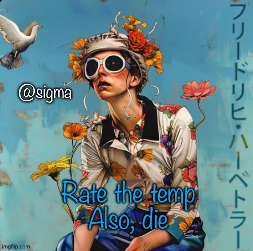 Jojolion | Rate the temp

Also, die | image tagged in jojolion | made w/ Imgflip meme maker