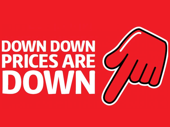 Down Down, Prices Are Down Blank Meme Template