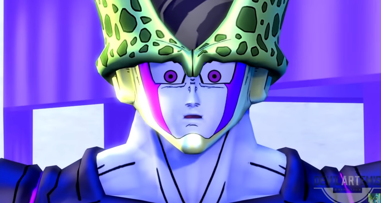 Perfect Cell worried Blank Meme Template