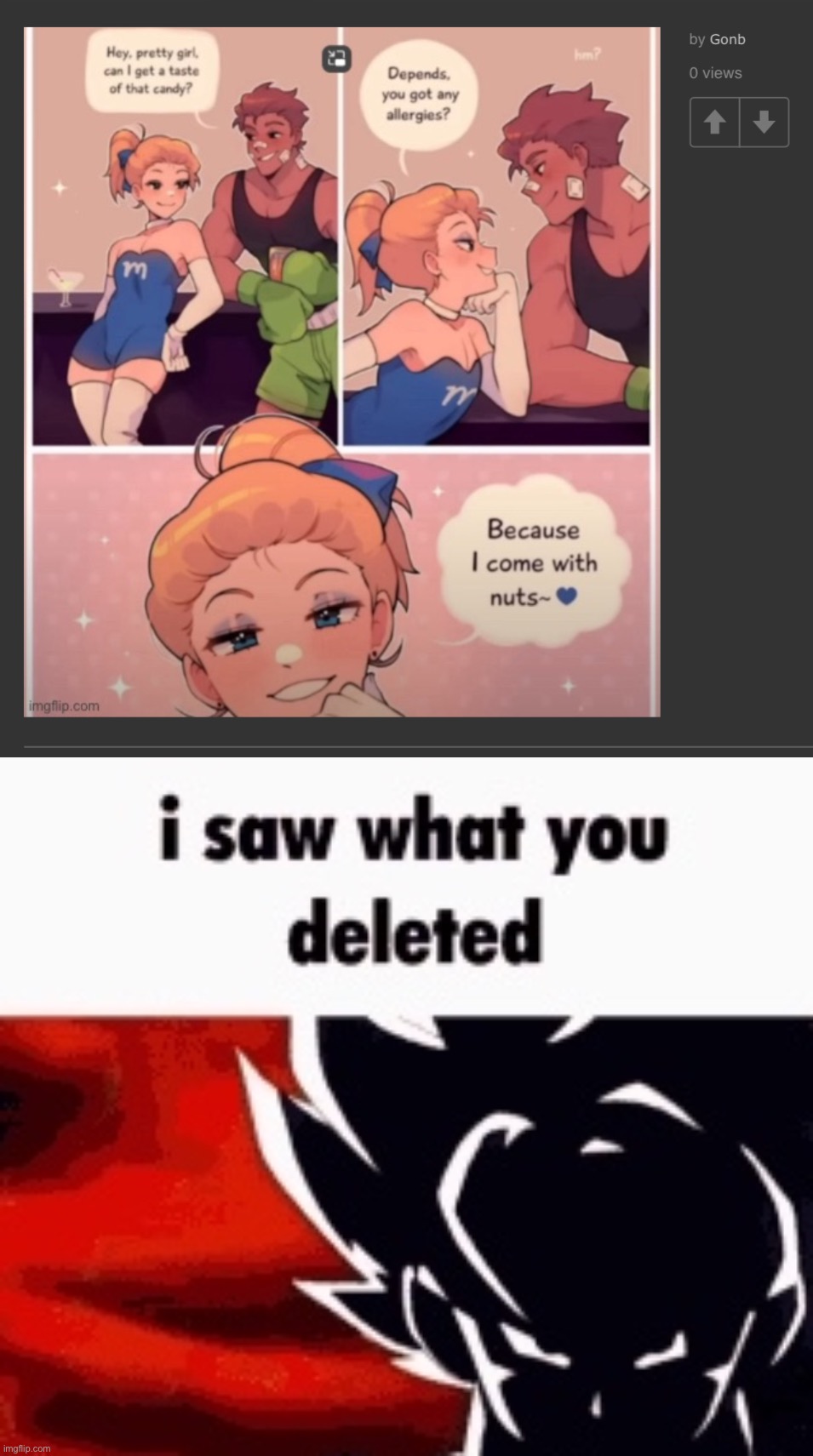 image tagged in i saw what you deleted | made w/ Imgflip meme maker