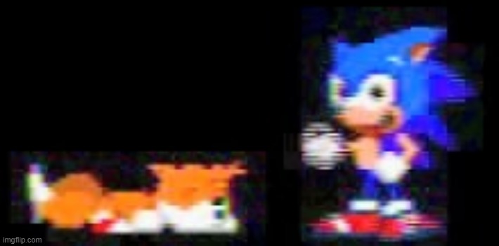 These sprites of Sonic and Tails went unused for Sonic The Hedgehog 2 | made w/ Imgflip meme maker