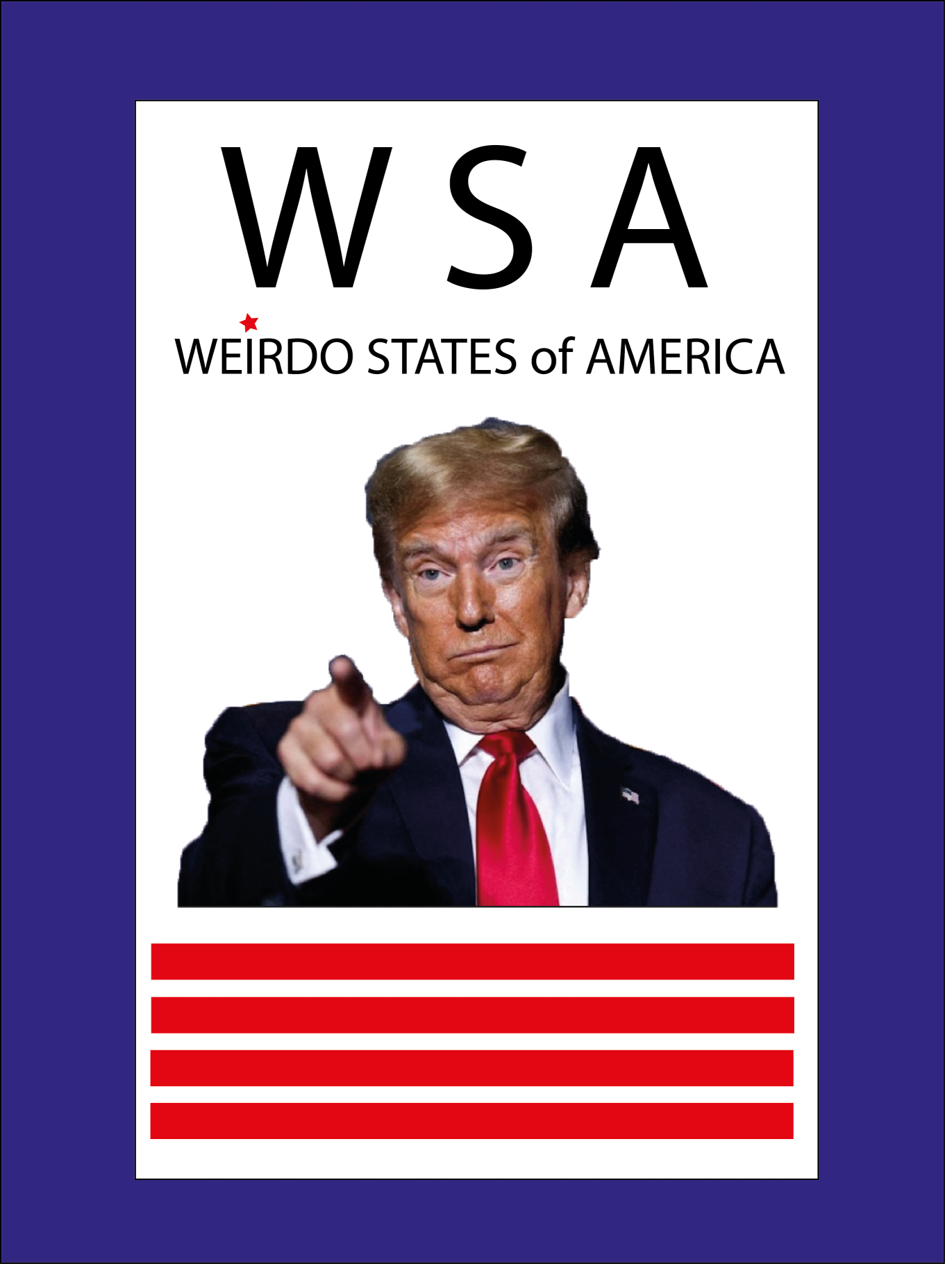 Weirdo States of America Blank Meme Template