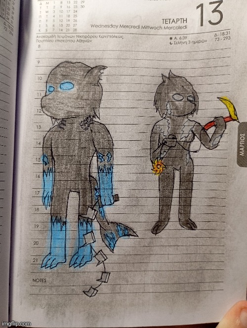 This drawing was inspired by Shadow Fight 2 | image tagged in drawing,furry,oh wow are you actually reading these tags | made w/ Imgflip meme maker