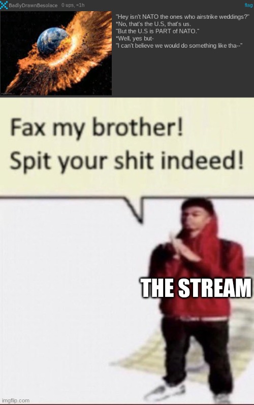 idk lol | THE STREAM | image tagged in facts | made w/ Imgflip meme maker