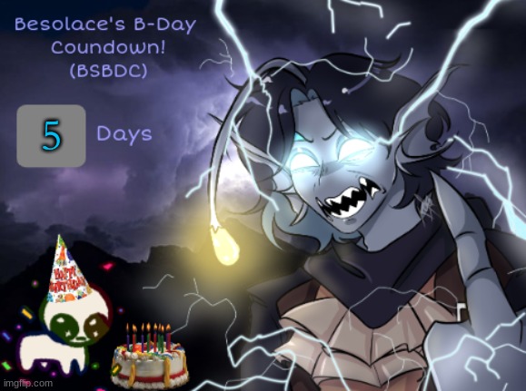yoo wildddd- | 5 | image tagged in bdbs b-day temp | made w/ Imgflip meme maker
