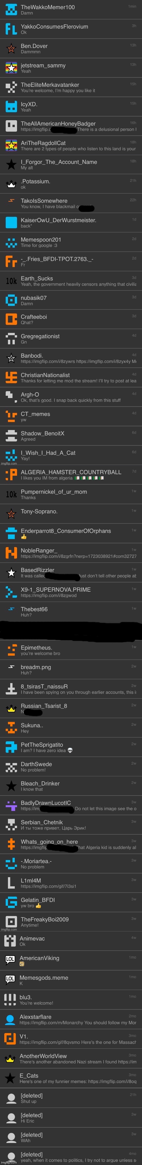 All of my memechats | made w/ Imgflip meme maker