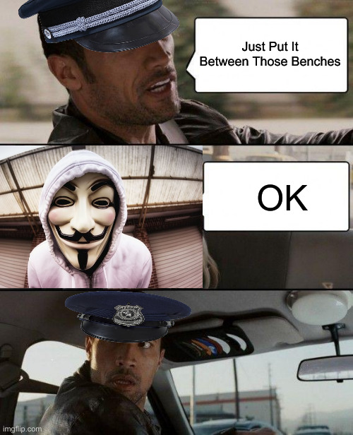 DC = Doing Crime | Just Put It Between Those Benches; OK | image tagged in memes,the rock driving,political meme,politics,funny memes,funny | made w/ Imgflip meme maker