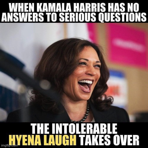 Her laugh is like a drunken witch | image tagged in kamala harris,laugh | made w/ Imgflip meme maker