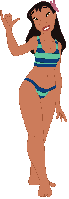 Nani Pelekai in her Swimsuit Bikini Meme Template