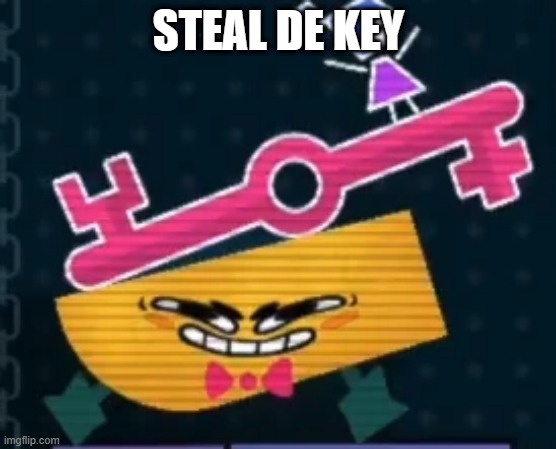 THE KEY | STEAL DE KEY | image tagged in snipperclips,fun | made w/ Imgflip meme maker