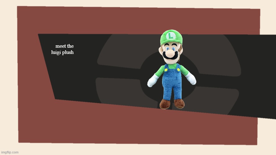 meet the luigi plush | meet the luigi plush | image tagged in meet the blank | made w/ Imgflip meme maker