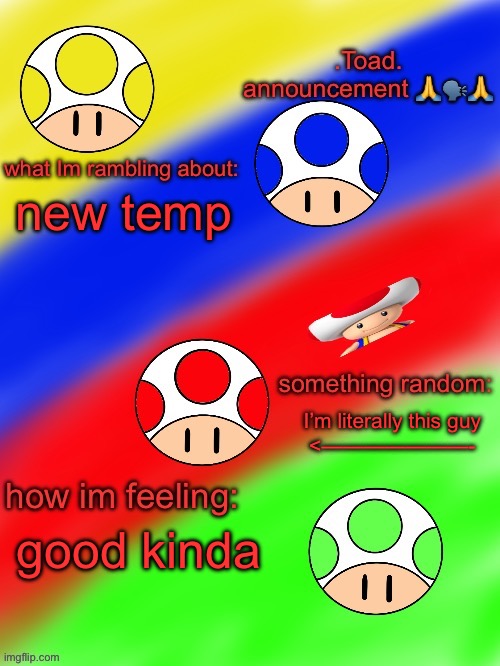I’m kinda proud? | new temp; I’m literally this guy
<———————-; good kinda | made w/ Imgflip meme maker