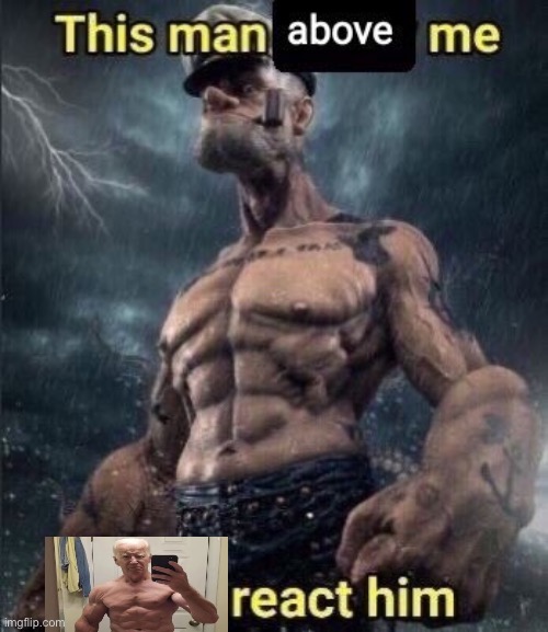 this man above me fish react him | image tagged in this man above me fish react him | made w/ Imgflip meme maker