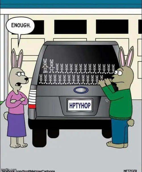 Just how many can you fit in a soccer mom van... | image tagged in repost,bunnies,soccer mom van | made w/ Imgflip meme maker