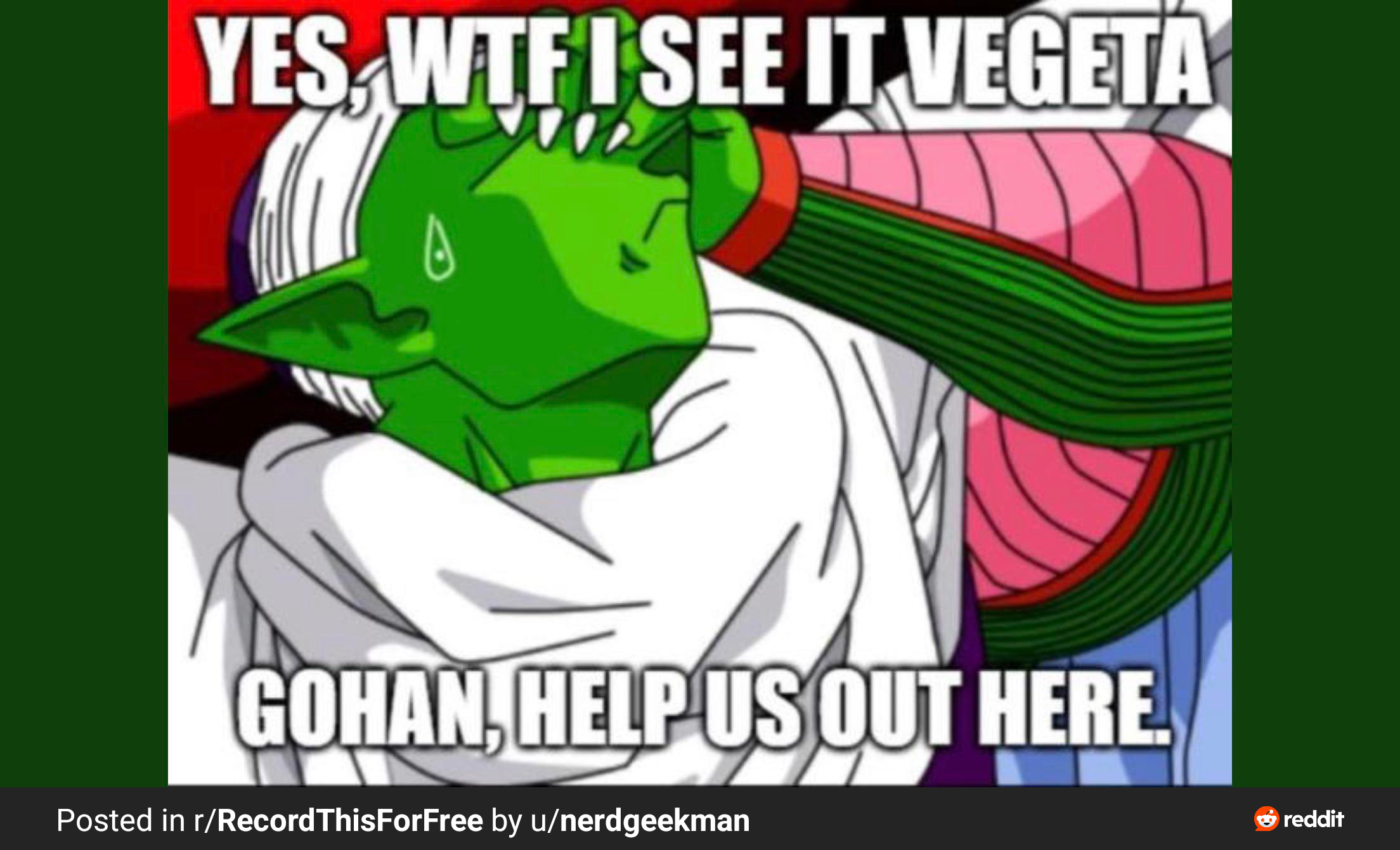 Piccolo Blank Meme Template