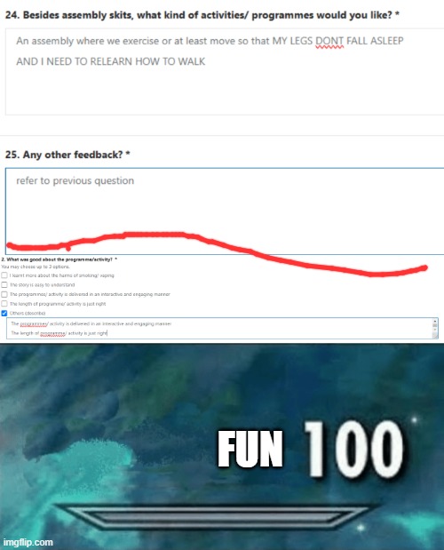 FUN | image tagged in skyrim skill meme | made w/ Imgflip meme maker