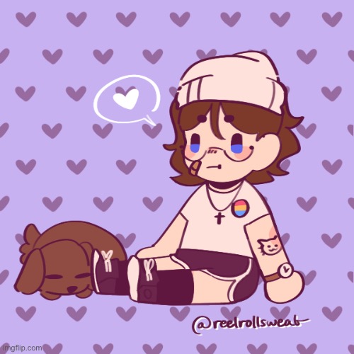 Made myself in picrew :] (also gm chat) | made w/ Imgflip meme maker