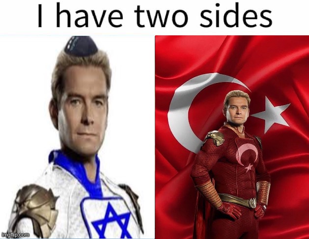 I have two sides | image tagged in i have two sides | made w/ Imgflip meme maker
