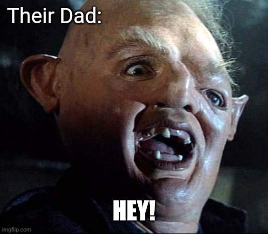 Sloth Goonies | Their Dad: HEY! | image tagged in sloth goonies | made w/ Imgflip meme maker