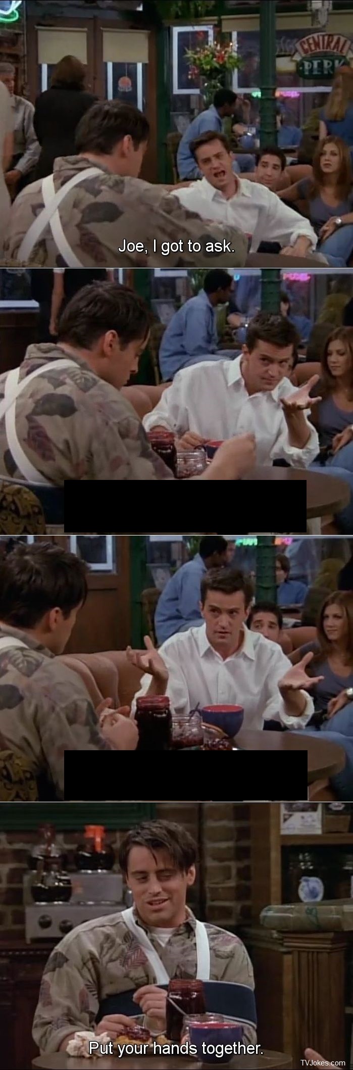 High Quality Joey Put Your Hands Together Blank Meme Template