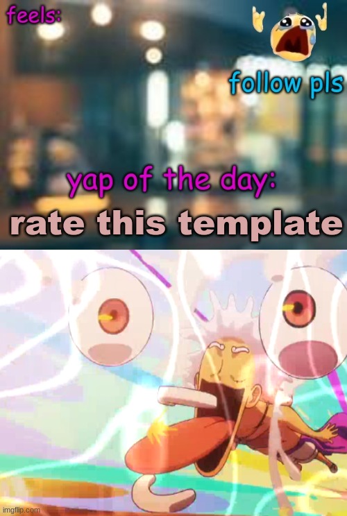Luffy googley moogley | rate this template | image tagged in wing's template | made w/ Imgflip meme maker