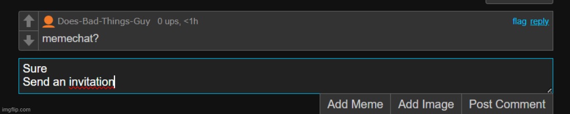 Send the link to Does-Bad-Things-Guy | made w/ Imgflip meme maker