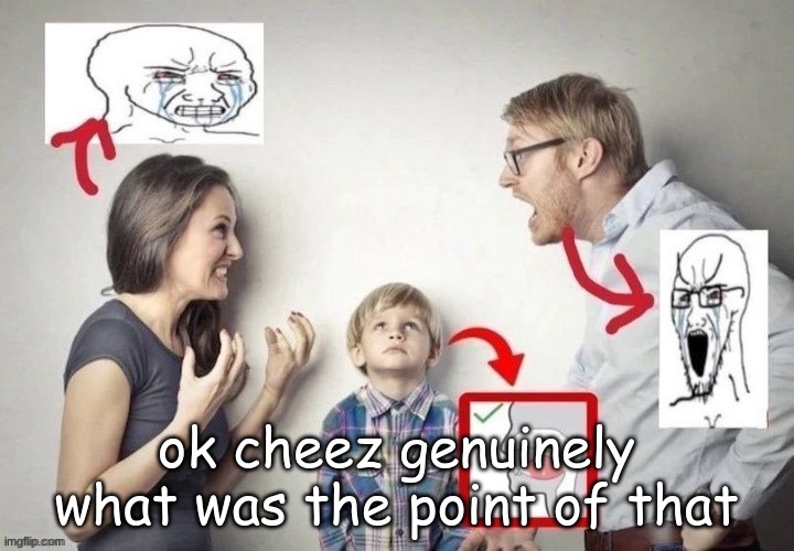 bipolar ass | ok cheez genuinely what was the point of that | image tagged in mewing | made w/ Imgflip meme maker