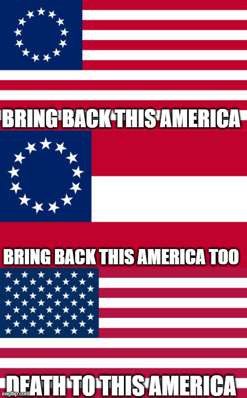 13 Good , 50 Bad... | BRING BACK THIS AMERICA; BRING BACK THIS AMERICA TOO; DEATH TO THIS AMERICA | image tagged in united states,united states of america,confederate,confederacy,confederate flag,history | made w/ Imgflip meme maker