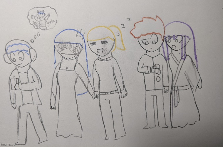 Haven't made a drawing of the main 5 in a while | made w/ Imgflip meme maker