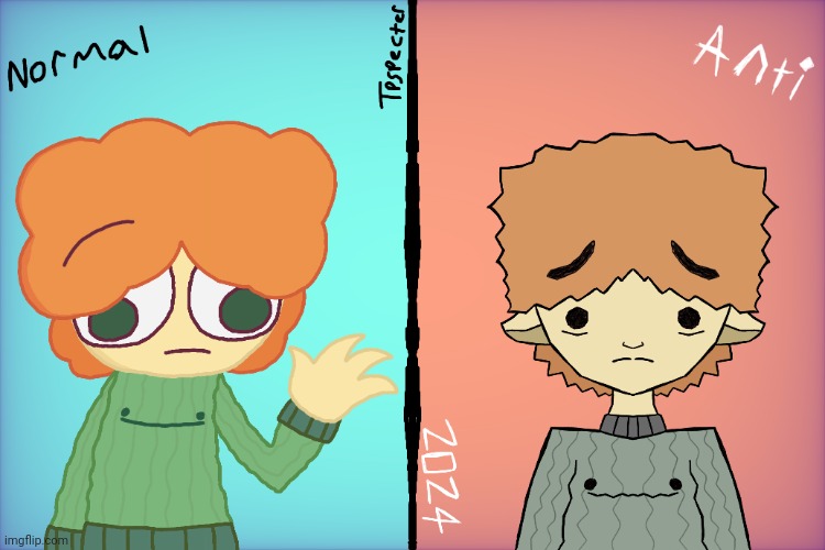 Did an "Anti Art Style" Challenge | image tagged in art,challenge,ocs,drawing,drawings | made w/ Imgflip meme maker