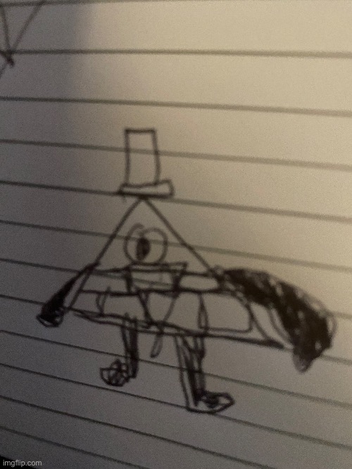 How well did I do on the bill cipher drawing? | made w/ Imgflip meme maker