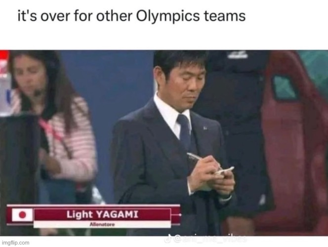 It’s joeover | image tagged in it s over for olympic teams,death note | made w/ Imgflip meme maker