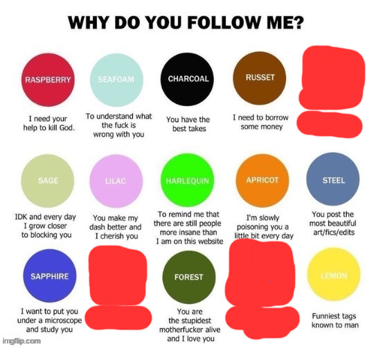 Why do you follow me? | image tagged in why do you follow me | made w/ Imgflip meme maker