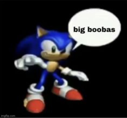 sonic big boobas | image tagged in sonic big boobas | made w/ Imgflip meme maker