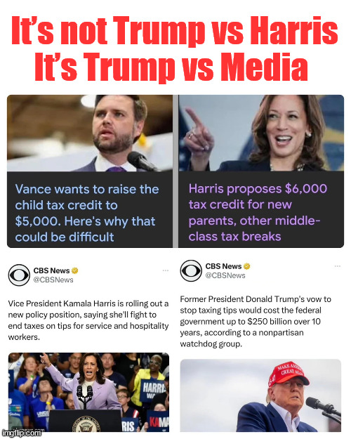 It ws always Trump vs the corrupt media | It’s not Trump vs Harris
It’s Trump vs Media | image tagged in the truth is,it is trump vs the dem propaganda machine,scamala is their puppet | made w/ Imgflip meme maker