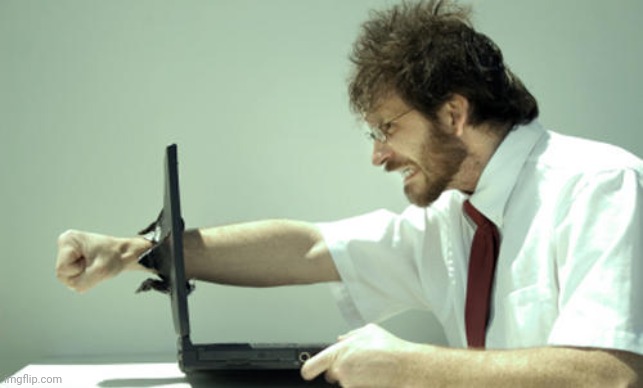 Laptop Punch | image tagged in laptop punch | made w/ Imgflip meme maker