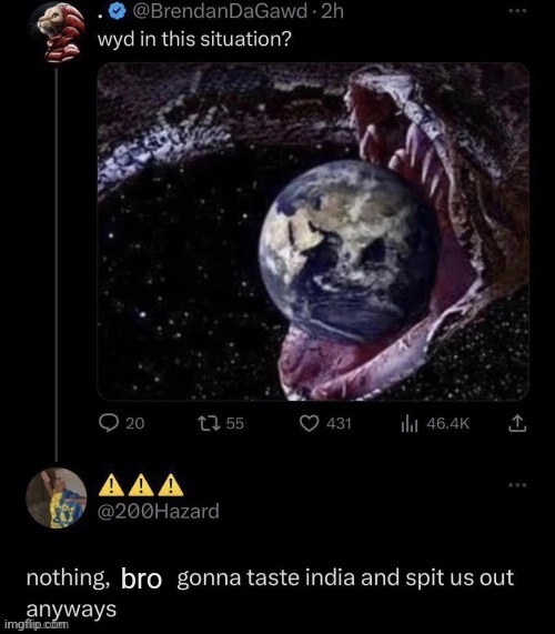 bro | made w/ Imgflip meme maker