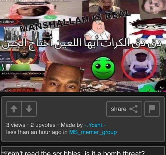 If I can’t read it, it’s terrorism! | made w/ Imgflip meme maker