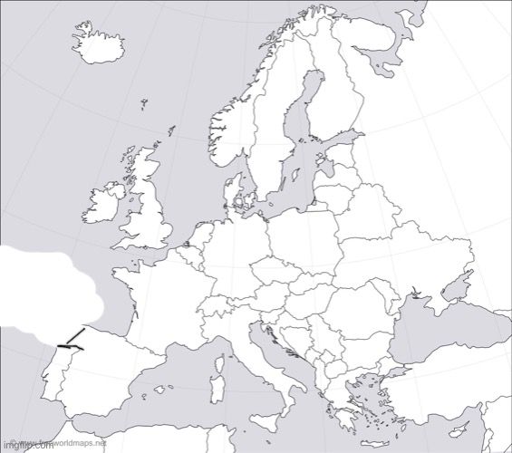 Blank Europe Map | image tagged in blank europe map | made w/ Imgflip meme maker