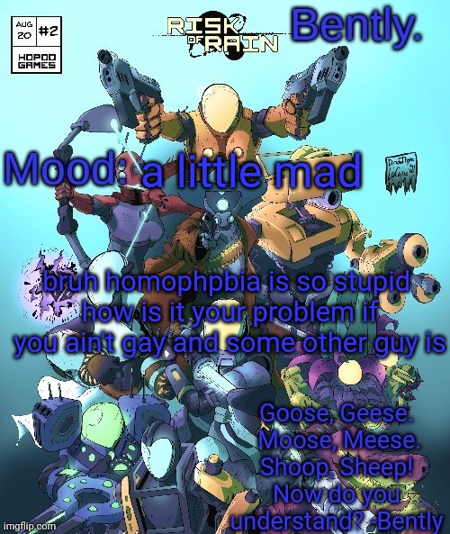 seems like an excuse to be a hater ngl | a little mad; bruh homophpbia is so stupid 
how is it your problem if you ain't gay and some other guy is | made w/ Imgflip meme maker