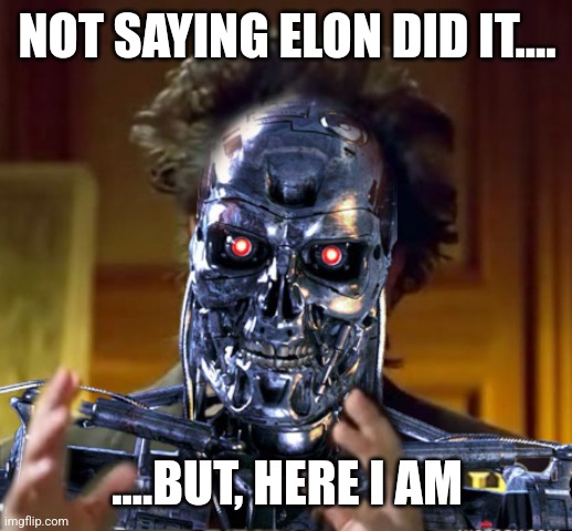 Ancient Aliens AI | NOT SAYING ELON DID IT.... ....BUT, HERE I AM | image tagged in ancient aliens ai | made w/ Imgflip meme maker