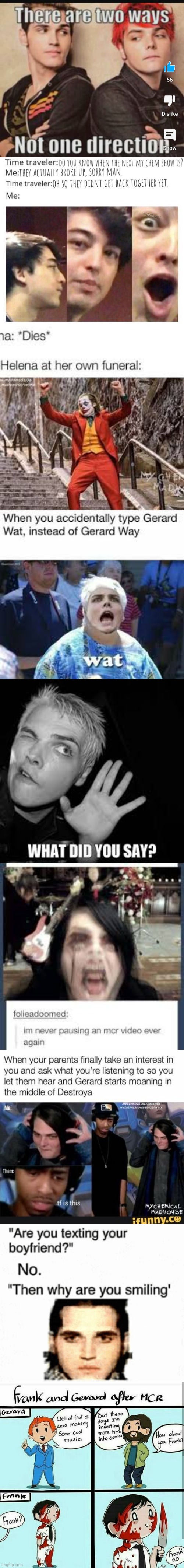 MCR memes that made me laugh | image tagged in mcr,my chemical romance | made w/ Imgflip meme maker