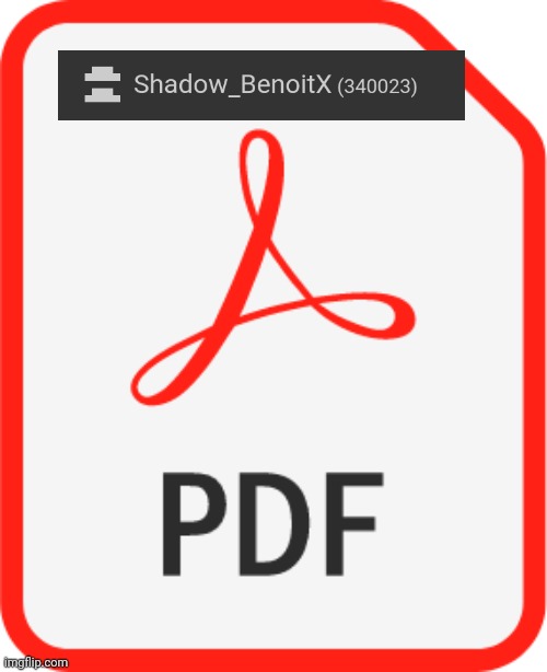 PDF icon | image tagged in pdf icon | made w/ Imgflip meme maker