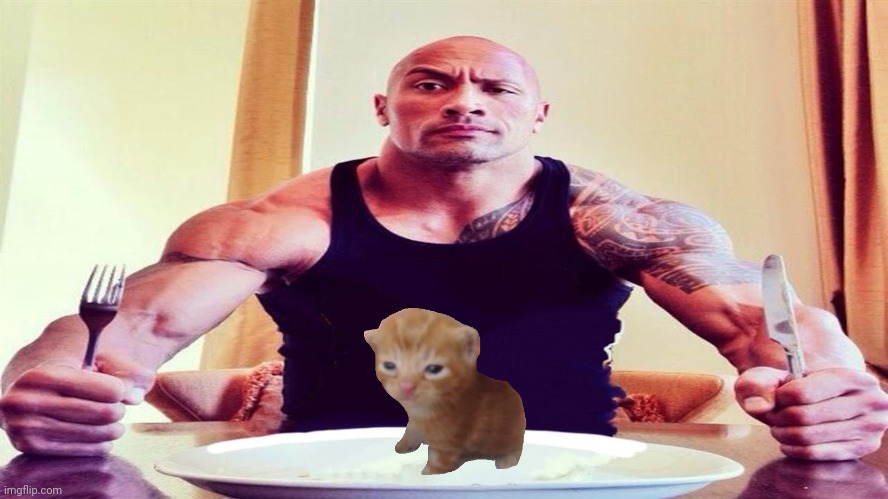 Dwayne the rock eating | image tagged in dwayne the rock eating | made w/ Imgflip meme maker