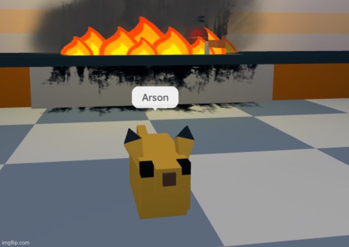 i “accidentally” started a fire in cook burgers :P | image tagged in roblox,roblox meme | made w/ Imgflip meme maker