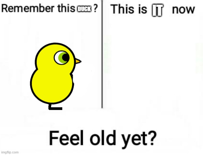 Younger kids just don't know about the fun browser games back then, do they? | IT; DUCK | image tagged in remember this kid,duck life | made w/ Imgflip meme maker