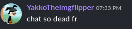 chat so dead fr Blank Meme Template