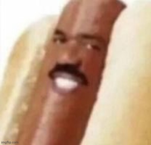 Steve Harvey hot dog | image tagged in memes,cursed image,cursed | made w/ Imgflip meme maker