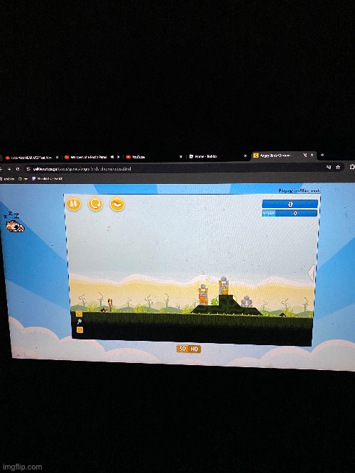 current vibe: playing angry birds at 12 am while listening to the Siivagunner king for another day tournament | made w/ Imgflip meme maker